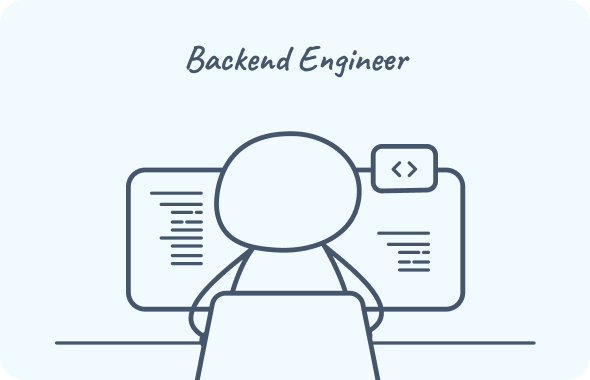 Backend Developer mobile illustration