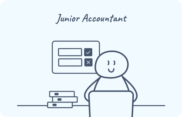 Junior Accountant mobile illustration