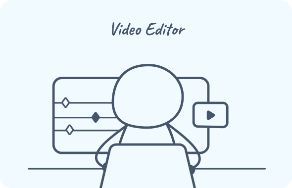 Video Editor mobile illustration